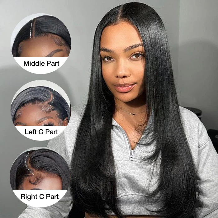 Hermosa Layered Cut Pre-plucked Glueless 13x4 Frontal Lace Wig 100% Human Hair Wigs 6 Hermosa Layered Cut Pre-plucked Glueless 13x4 Frontal Lace Wig 100% Human Hair Wigs - Image 4