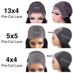 Kinky Edges Hairline Glueless Kinky Straight HD Lace Front Human Hair Wigs Pre Bleached -Ethereal Hair Shop 700 per cut lace cap 12