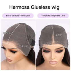 4C Edges Hairline Wig Deep Wave 8x5/13x6 HD Lace Front Wigs Human Hair With Curly Baby Hair Realistic Hairline -Ethereal Hair Shop 700 per cut lace cap 16