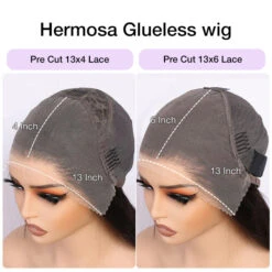 Glueless Kinky Edges Hairline Short Bob Wig Silky Straight 8×5 Pre-bleached Knots Natural Scalp 220% Density -Ethereal Hair Shop 700 per cut lace cap 18