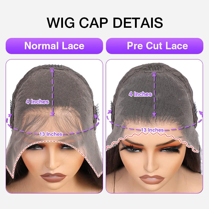 Pre Braided Curly Wig 13x4 Skin Melt HD Lace Frontal Wigs With Pre Bleached Knots Glueless Wigs 8 Pre Braided Curly Wig 13x4 Skin Melt HD Lace Frontal Wigs With Pre Bleached Knots Glueless Wigs - Image 6