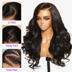 3D Body Wave Ear To Ear 13x6 Lace Frontal Wig Pre Plucked Pre Bleached Pre Cut Gluless Wig -Ethereal Hair Shop 700 pre all lace wig 9