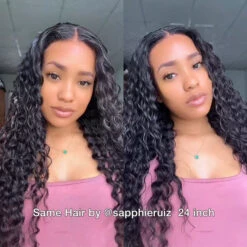 Pre Bleached Deep Wave Glueless Wig 8x5 Partingplus Lace Closure Wig Beginner Friendly 1 Min Install -Ethereal Hair Shop 700 pre cut lace wig sucai 1