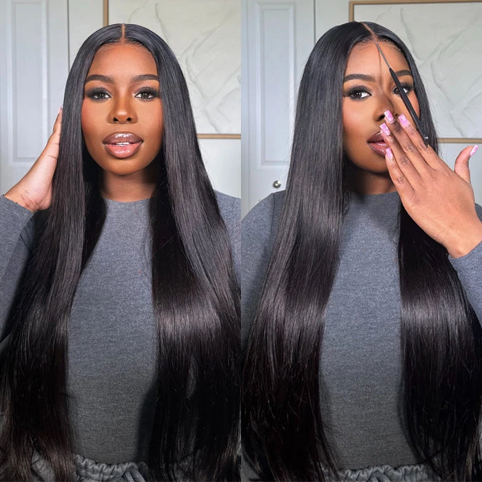 8x5 HD Lace Straight Glueless Wig Pre Bleached Knots Ship In 24H 8 8x5 HD Lace Straight Glueless Wig Pre Bleached Knots Ship In 24H - Image 6