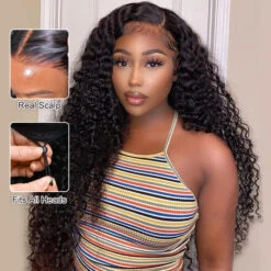 180% Density Curly Pre Everything Invisi Drawstring Wig 13x6 HD Lace Frontal C Part Glueless Wig -Ethereal Hair Shop 700 pull go wig 20 7bc1979d fbe7 4b49 8d8c 151d27e50c96