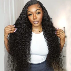 Glueless Water Wave 13x6 Full Frontal HD Lace C Part Pre Everything Invisi Drawstring Wig -Ethereal Hair Shop 700 pull go wig 31