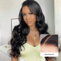 Glueless Wig 8x5 Closure HD Lace Long Body Wave Wig Pre Cut & Plucked & Bleached Ready To Go -Ethereal Hair Shop 700 ready go bob wig 33