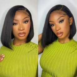 Put On And Go Glueless 4x4/5x5 Pre Cut HD Lace Straight Bob Wigs With Pre Bleached -Ethereal Hair Shop 700 ready go bob wig 6 ce9c9ec1 e95f 4687 bbb4 286b72793b4d