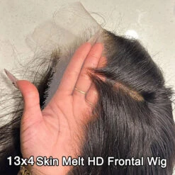 220% Density 13x4 HD Lace Ear-to-Ear Frontal Straight Wig Invisible Knots Realistic Hairline Large & Small Cap Size -Ethereal Hair Shop 700 ready go wig 128