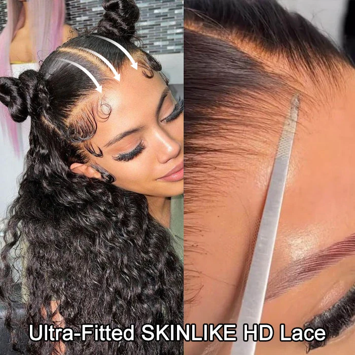 Virgin Brazilian Curly 13x4 HD Lace Ear-to-Ear Frontal Wig Invisible Knots Large & Small Cap Size 220% Density 7 Virgin Brazilian Curly 13x4 HD Lace Ear-to-Ear Frontal Wig Invisible Knots Large & Small Cap Size 220% Density - Image 5