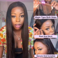 13x4 13x6 HD Lace Ear-to-Ear Frontal Straight Wig Pre Cut & Plucked & Bleached Put On Go® Glueless Wig 15 13x4 13x6 HD Lace Ear-to-Ear Frontal Straight Wig Pre Cut & Plucked & Bleached Put On Go® Glueless Wig -Ethereal Hair Shop 700 ready go wig 54