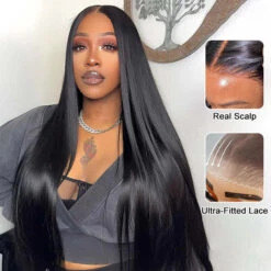 13x4 Pre-Cut Lace Front Straight Wig Real Ear To Ear Pre-Cut & Pre-Pluck & Pre-Bleached Pre-All Wig -Ethereal Hair Shop 700 ready go wig 6