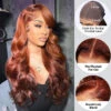 Reddish Brown Body Wave 13×4 Pre Cut HD Lace Front Human Hair Wigs 150% 180% 220% Density -Ethereal Hair Shop 700 ready go wig 69 15e598a2 1060 4a9f ad25 0cae134f4481
