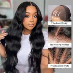 Pre Bleached Deep Wave Glueless Wig 8x5 Partingplus Lace Closure Wig Beginner Friendly 1 Min Install -Ethereal Hair Shop 700 ready go wig 89