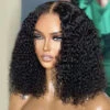Glueless Wig Curly 8x5 Closure HD Lace Short Bob Wig Pre Cut & Plucked & Bleached -Ethereal Hair Shop 700 ready to go bob wig 1