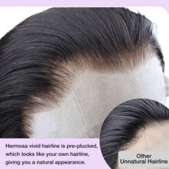 13x6 Ultra-Fitted Full Frontal HD Lace Wig Water Wave Pre Bleached Knots Skin Melt Lace Human Hair Wigs -Ethereal Hair Shop 700 skin melt hd lace wig 18 1