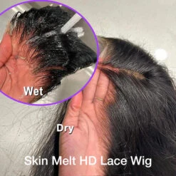 5x5 HD Invisible Lace Closure Wigs Straight Hair Glueless Human Hair Wigs For Women -Ethereal Hair Shop 700 skin melt hd lace wig 22