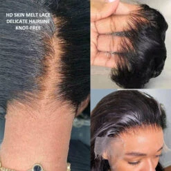 Deep Wave 5x5 HD Transparent Lace Closure Wigs Glueless Human Hair Wig With Bleached Knots 16 Deep Wave 5x5 HD Transparent Lace Closure Wigs Glueless Human Hair Wig With Bleached Knots -Ethereal Hair Shop 700 skin melt hd lace wig 23