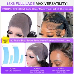 Full 13x6 Lace Frontal Wig Skin Melt HD Lace Wig Body Wave Pre Plucked & Bleached Glueless Wig -Ethereal Hair Shop 700 upgrade pre all lace wig 8