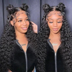 Water Wave 5x5 HD Lace Human Hair Wigs Pre Plucked & Pre Bleached Glueless Wig -Ethereal Hair Shop 700 water wave lace wig 18