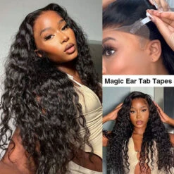 SKINLIKE HD Lace Frontal Wig Water Wave 13x6 Pre-Cut Lace Full Frontal Glueless Wig With Bleached Small Knots -Ethereal Hair Shop 700 water wave pre all lace wig 6 1