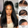 13x6 Lace Frontal Yaki Straight Pre Cut & Pre-Plucked Real Ear To Ear Pre-All Glueless Wig -Ethereal Hair Shop 700 yaki straight pre all lace wig 5