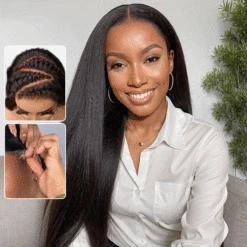 13x6 Lace Frontal Yaki Straight Pre Cut & Pre-Plucked Real Ear To Ear Pre-All Glueless Wig 18 13x6 Lace Frontal Yaki Straight Pre Cut & Pre-Plucked Real Ear To Ear Pre-All Glueless Wig -Ethereal Hair Shop 700 yaki straight 23