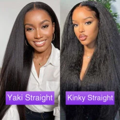 Glueless Yaki Straight Wig 8x5 Pre-Cut Lace Closure Human Hair Wigs With Pre Plucked Hairline 14 Glueless Yaki Straight Wig 8x5 Pre-Cut Lace Closure Human Hair Wigs With Pre Plucked Hairline -Ethereal Hair Shop 700 yaki straight 7