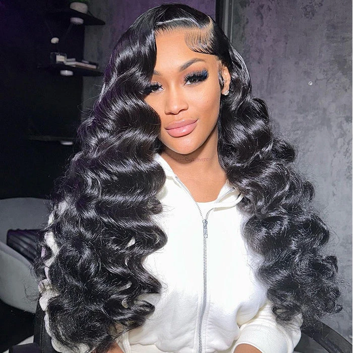 Bouncy Loose Wave 13x6 Full Invisible Hd Transparent Lace Front Wigs For Women 11 Bouncy Loose Wave 13x6 Full Invisible Hd Transparent Lace Front Wigs For Women - Image 9