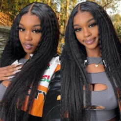 Glueless Wigs Human Hair Kinky Straight Pre Cut 4x4 5x5 8x5 HD Lace Closure Wigs For Beginners 19 Glueless Wigs Human Hair Kinky Straight Pre Cut 4x4 5x5 8x5 HD Lace Closure Wigs For Beginners -Ethereal Hair Shop 700 0005 24