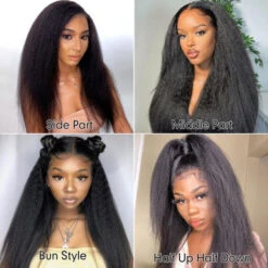 Kinky Straight Invisible-String Snug Fit 360 Full Lace Pre Plucked & Bleached HD Lace Glueless Wigs -Ethereal Hair Shop 700 0006 13x6 straight lace front wig 1 595x595 1