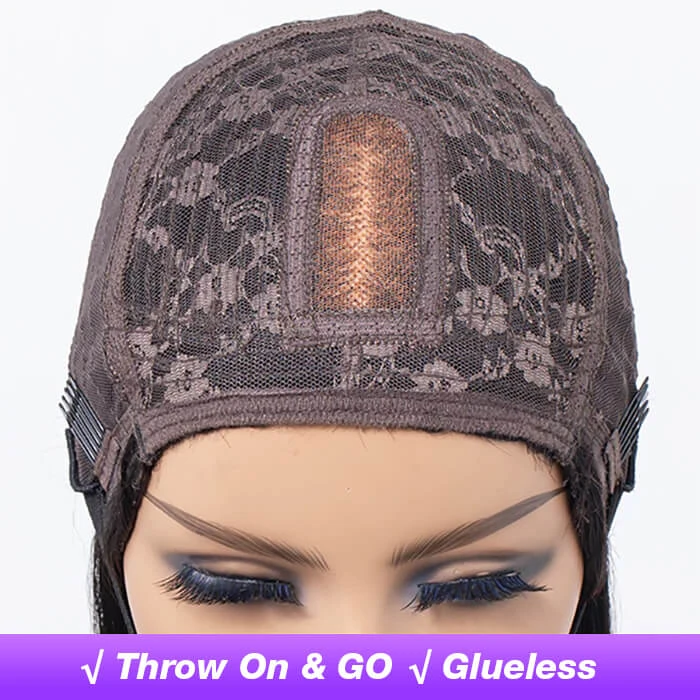 Glueless Human Hair Wigs With Bangs For Black Women Straight 2x4 HD Lace Wigs With Bangs 9 Glueless Human Hair Wigs With Bangs For Black Women Straight 2x4 HD Lace Wigs With Bangs - Image 7