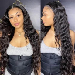 Loose Deep Wave Lace Front Wigs Human Hair 5*5/13*4/13*6 HD Lace Glueless Crimped Wig With Pre Plucked -Ethereal Hair Shop 747 2ba44524 9053 4701 9804 543bdab2617f