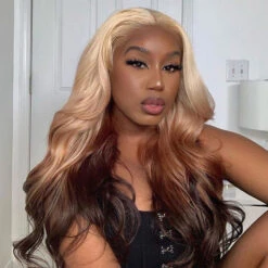 613 Blonde Ombre Lace Front Wig Brazilian Body Wave Human Hair Wigs Pre Plucked 19 613 Blonde Ombre Lace Front Wig Brazilian Body Wave Human Hair Wigs Pre Plucked -Ethereal Hair Shop 752 2c936e44 22da 4c5c b651 4a46b5bb9a57