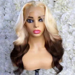 613 Blonde Ombre Lace Front Wig Brazilian Body Wave Human Hair Wigs Pre Plucked 20 613 Blonde Ombre Lace Front Wig Brazilian Body Wave Human Hair Wigs Pre Plucked -Ethereal Hair Shop 753
