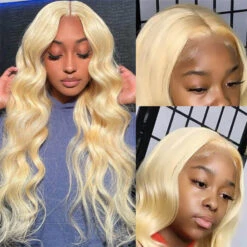 613 Lace Frontal Wig Body Wave Blonde Human Hair Wigs 13x4 13x6 HD Transparent Lace Wigs 12 613 Lace Frontal Wig Body Wave Blonde Human Hair Wigs 13x4 13x6 HD Transparent Lace Wigs -Ethereal Hair Shop 781