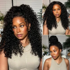 4C Curly Edges Invisi-String Snug Fit 360 Curly Lace Front Human Hair Wig Pre Bleached Knots With Curly Baby Hair All Around -Ethereal Hair Shop AlwaysAmeera 4c 360 wig 2
