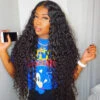 Glueless 13x4 Water Wave HD Lace Frontal Wig Put On And Go No Glue Lace Front Wigs With Invisible Knots -Ethereal Hair Shop B3033520215A18DB794497713CE09CF7
