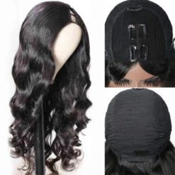 Body Wave V/U Part Human Hair Wigs No Leave Out Beginnger Friendly Easy Install -Ethereal Hair Shop Body Wave V Part Wig 4