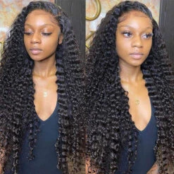 HD Lace Wigs Realistic 13*4 Lace Front Wigs Human Hair Deep Wave Skinlike HD Lace Wig With Invisible Bleached Knots Pre Plucked Hairline