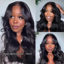 13x6 Full Lace Frontal Pre-Styled Loose Body Wave Wigs With Curtain Bangs Human Hair Pre Bleached Brailian Wigs For Women -Ethereal Hair Shop DominiqueA curtain bangs lace wig 2 424903da fdc6 49b0 a4b3 27af68f398be