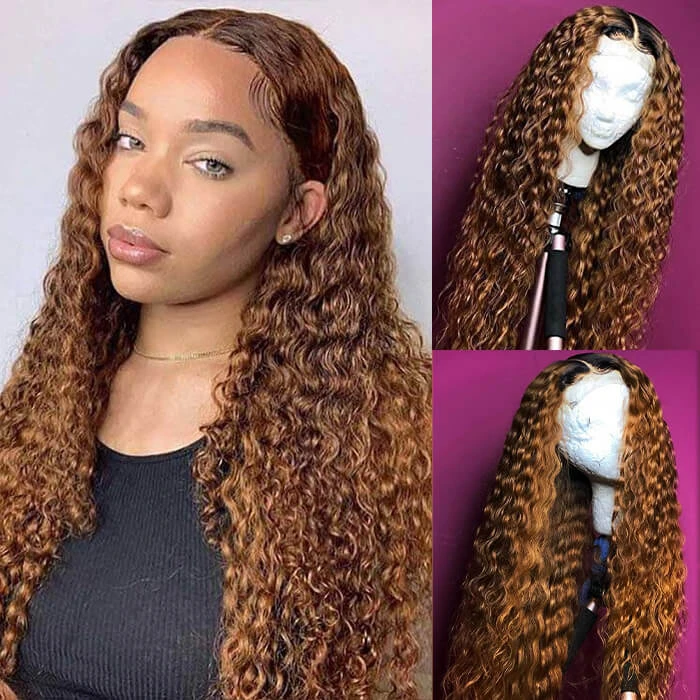 Deep Wave #30 Chestnut Brown Colored Lace Front Wigs 13*4 13*6 HD Lace Human Hair Fall Color Wigs Women 3 Deep Wave #30 Chestnut Brown Colored Lace Front Wigs 13*4 13*6 HD Lace Human Hair Fall Color Wigs Women