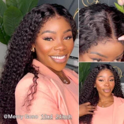 4C Curly Edges Hairline Glueless Curly Lace Front Human Hair Wig With Super Natural Hairline 220% Density -Ethereal Hair Shop Mercy Gono BSN RN 7