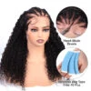 Pre Braided Curly Wig 13x4 Skin Melt HD Lace Frontal Wigs With Pre Bleached Knots Glueless Wigs -Ethereal Hair Shop Pre Braided Wigs 27