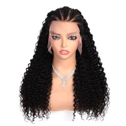 Pre Braided Curly Wig Glueless13x6 Full HD Lace Frontal Wigs With Pre Bleached Knots Ready & Go Wigs 12 Pre Braided Curly Wig Glueless13x6 Full HD Lace Frontal Wigs With Pre Bleached Knots Ready & Go Wigs -Ethereal Hair Shop Pre Braided Wigs 36
