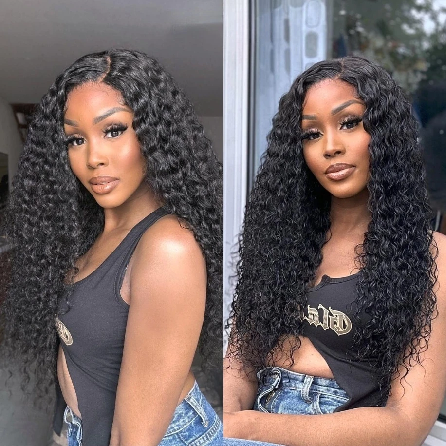Curly 13*4 HD Lace Frontal Human Hair Wigs With Pre-plucked 7 Curly 13*4 HD Lace Frontal Human Hair Wigs With Pre-plucked - Image 5
