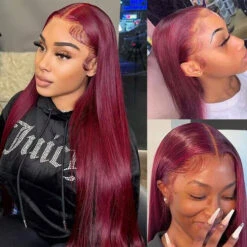99J Burgundy 4x4 HD Lace Closure Human Hair Wig With Pre Plucked Hairline 20 99J Burgundy 4x4 HD Lace Closure Human Hair Wig With Pre Plucked Hairline -Ethereal Hair Shop QQ 20231130102837 918a7e52 35b8 4ec7 af49 dad0f9325cc1