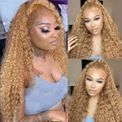 Honey Blonde 13x4 HD Transparent Lace Front Wig #27 Blonde Colored Human Hair Frontal Wig 17 Honey Blonde 13x4 HD Transparent Lace Front Wig #27 Blonde Colored Human Hair Frontal Wig -Ethereal Hair Shop T134 180 27 DW 6 900x 5b3e8f8a 2501 4219 a3d4 6b87530e2ff7