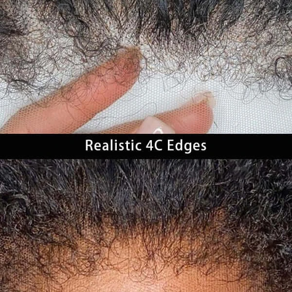 Kinky Straight Human Hair 13x6 Glueless Undetectable HD Lace Front Wigs For Women Pre Bleached And Pre Plucked Hairline 13 Kinky Straight Human Hair 13x6 Glueless Undetectable HD Lace Front Wigs For Women Pre Bleached And Pre Plucked Hairline - Image 11