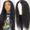 Glueless V/U Part Jerry Curly Wig No Leave Out Affordable Human Hair Wig Beginner Friendly -Ethereal Hair Shop V part wig curly 11